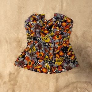 Anthropologie/Porridge Floral corset top